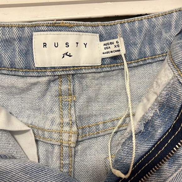 NWOT RUSTY CELESTE LOW RISE DENIM MAXI SKIRT - Picture 6 of 7